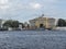 Saint Petersburg, Russia September 10, 2016: Panorama of the embankment of the river Neva. View of the Admiralty and the Hermitage