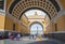 Saint-Petersburg. View through the arc de Triomphe of the General Staff of the Palace square and the Winter Palace