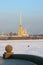 Saint-Petresburg. Russia. View of Petropavlovskaya fortress