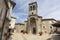 Saint Pierre church in Labeaume village, France