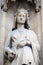 Saint Radegund, statue on the portal of the Basilica of Saint Clotilde in Paris