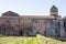 SAINT-REMY-DE-PROVENCE , FRANCE - February 12, 2018. Saint-Paul-de-Mausole, St-Remy-de-Provence. Facade of the courtyard