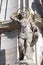 Saint Sebastian, detail of Holy Trinity plague column in front of Matthias Church in Budapest