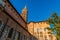 Saint Sernin and its emblematic bell tower in Toulouse in autumn, Occitanie, France