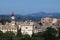 Saint Spyridon church tower Corfu town cityscape