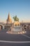 Saint Stefan Statue in Budapest, Hungary in Sunrise