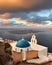 Saint Theodore Church in the Morning, Fira, Santorini, Greece