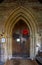 Saint Thomas Church Door with Knitted Poppies Display