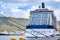 Saint Thomas, US Virgin Islands - April 01 2014: Celebrity Reflection Cruise Ship docked in the Saint Thomas Cruise Ship Port Term