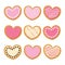 Saint Valentine Heart Cookies