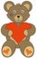 Saint Valentine, love bear