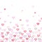 Saint Valentines Day, 14th February. Cute pink hearts. Vector seamless pattern