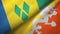 Saint Vincent and the Grenadines and Bhutan two flags