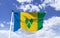 Saint Vincent and the Grenadines Flag Mockup