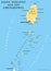 Saint Vincent and the Grenadines Political Map