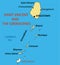 Saint Vincent and the Grenadines - vector map