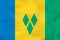 Saint Vincent and the Grenadines waving flag. Saint Vincent and the Grenadines national flag background texture