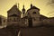 Saint Wenceslaus basilica with square, Stara Boleslav, Czech Rep