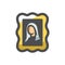 Saint woman Holy Picture Vector icon Cartoon illustration
