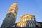 Saint Zeno cathedral church in Pistoia city at sunsetTuscany