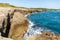 Sainte-Anne, Martinique - FerrÃ© Cape - Waves on the rocks in Pointe La Rose