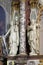 Saints Barbara and Joachim statue on the main altar in the Franciscan church of St. Francis Xavier in Zagreb