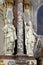 Saints Joseph and Catherine of Alexandria statue on the main altar in the Franciscan church of St. Francis Xavier in Zagreb