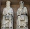 Saints, marble statue on the Baptistery, Parma