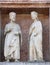 Saints, marble statue on the Baptistery, Parma