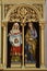 Saints Veronica and Mary Magdalene statues on the main altar in the church of St. Stephen the Protomartyr in Stefanje, Croatia