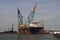 SAIPEM 7000 Pipelay Crane Vessel in the Botlek harbor