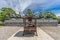 Saisen box and Rokujizo statues of the six Bodhisattvas and Jokoro at Zenko-ji Temple