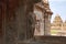 Saiva-dvara-pala on the left and sankhanidhi a semi divine being, Eastern entrance, Virupaksha Temple, Pattadakal temple complex,