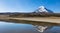 Sajama volcano and lake HuayÃ±acota. Andean Bolivia