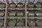 Sake Barrels, tradition japanese rice wine at Meiji Shrine