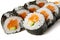 Sake-kappa maki- sushi with salmon and cucumber