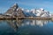 Sakrisoy fishing village in Lofoten island, Nordland in Norway, Scandinavia