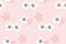 Sakura blossom vector seamless pattern.