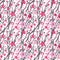Sakura japan cherry branch with blooming flowers vector illustration. Seamless pattern.
