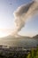 Sakurajima volcanic plume