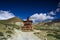 The Sakya stupa of upper Mustang, Lo Manthang, Upper Mustang trekking, Nepal.