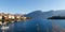 Sala Comacina, lake of Como. The small gulf with the harbor and