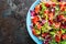 Salad bowl, mixed fresh vegetables