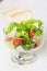 Salad bowls lettuce glass isolated healthy diet, figure, slimness, low-calorie,