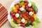 Salad of colorful tomatoes.