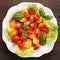 Salad of colorful tomatoes