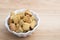 Salad Croutons in a White Bowl