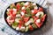 Salad with feta, watermelon, cucumber and arugula horizontal