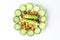 Salad mini Cucumber Slice green pea olive corn