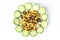 Salad mini Cucumber Slice green pea olive corn